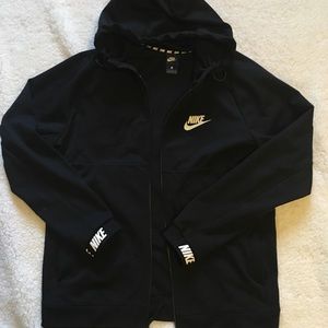 Nike Men’s Large Black Full zip hoodie sweatshirt
